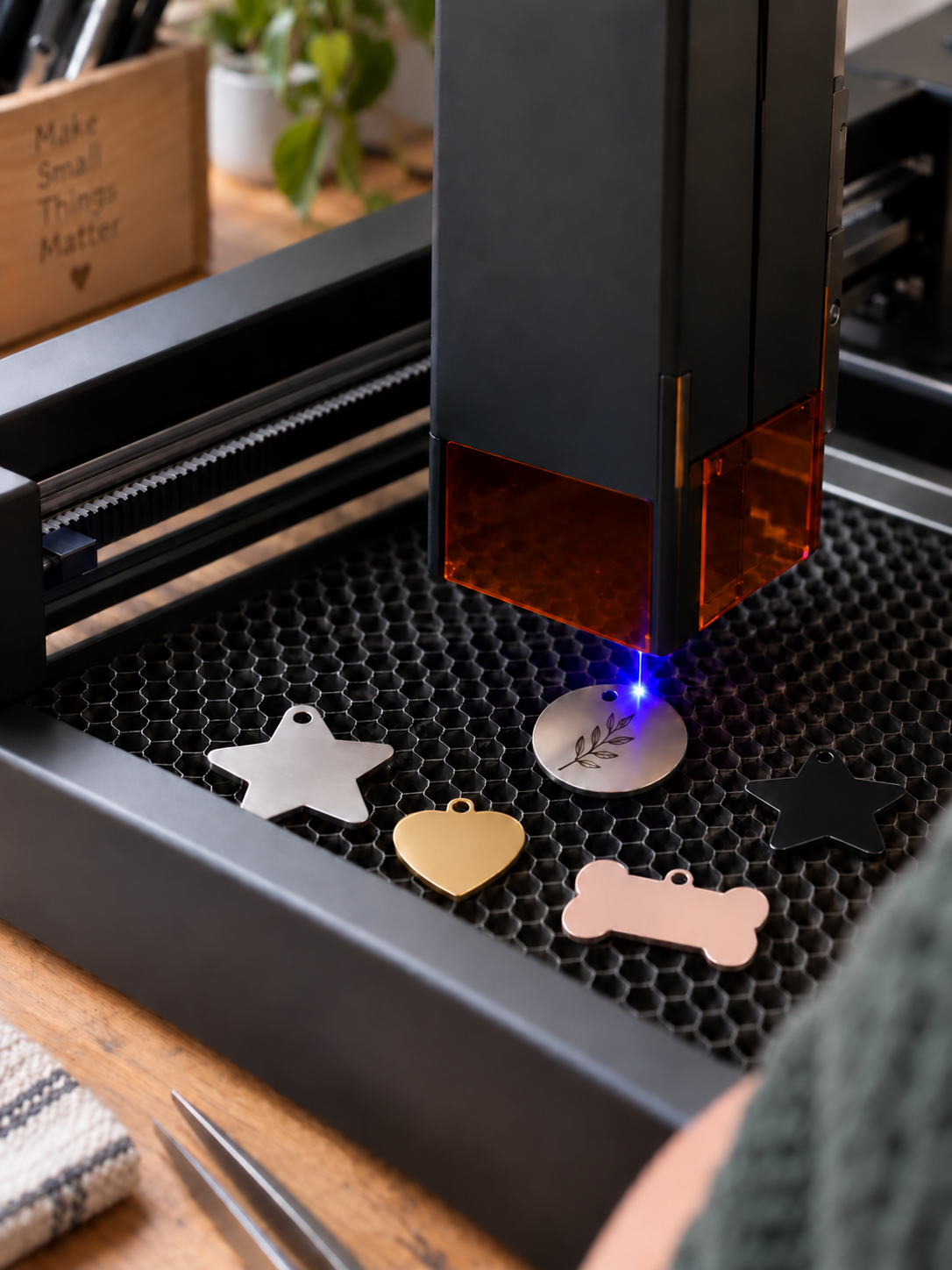 Precisely laser engraved