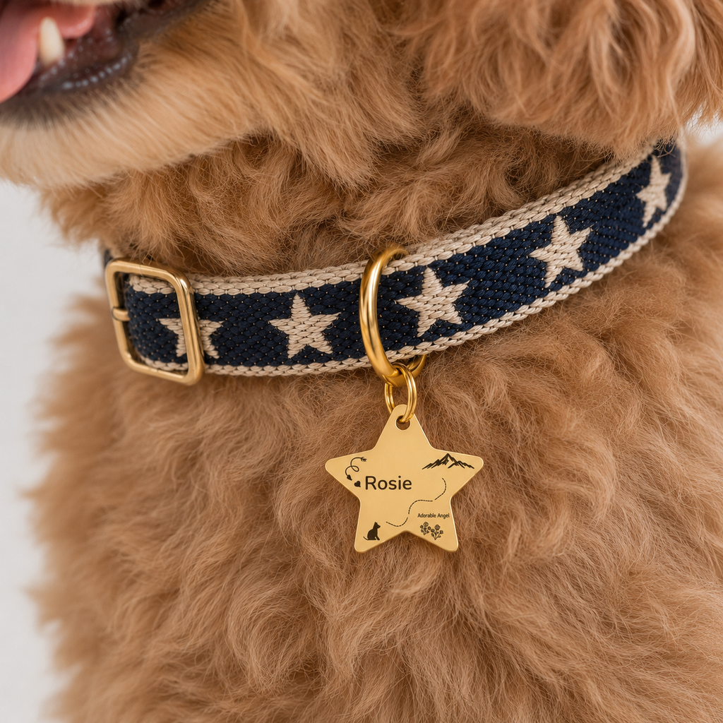 Adorable Angel Pet Tag Template