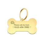 Safe & Loved Custom Bone Pet Tag