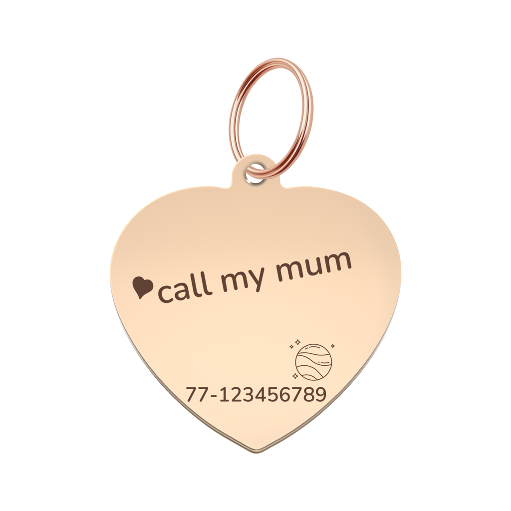 Cosmic Heart Pet Tag Template