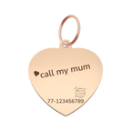 Cosmic Heart Pet Tag Template