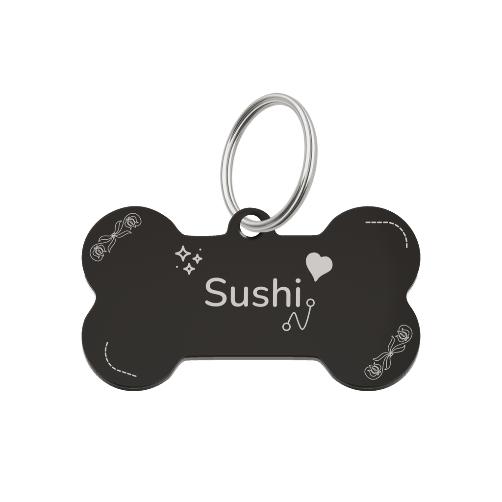 Midnight Charm Pet Tag Template