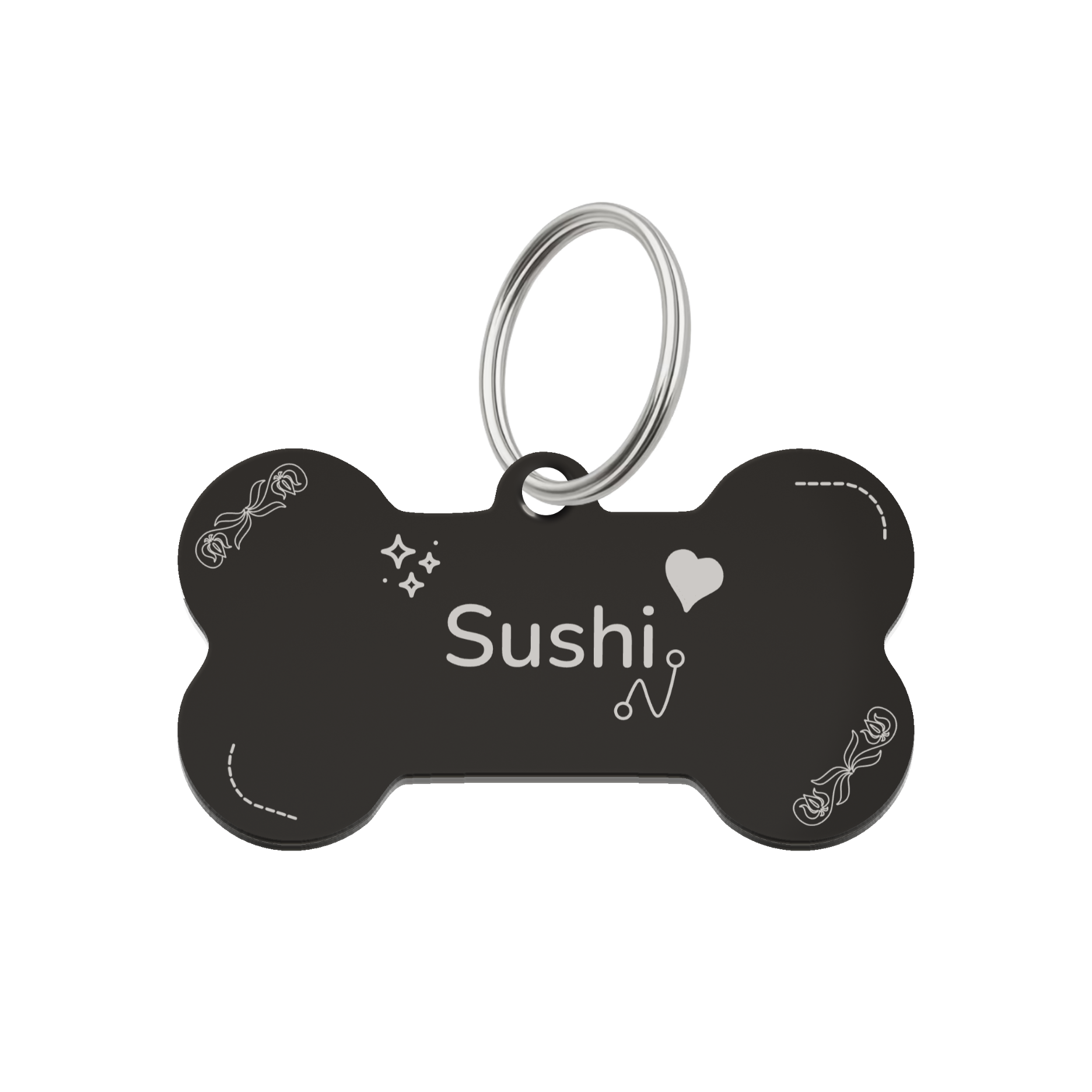 Midnight Charm Pet Tag Template