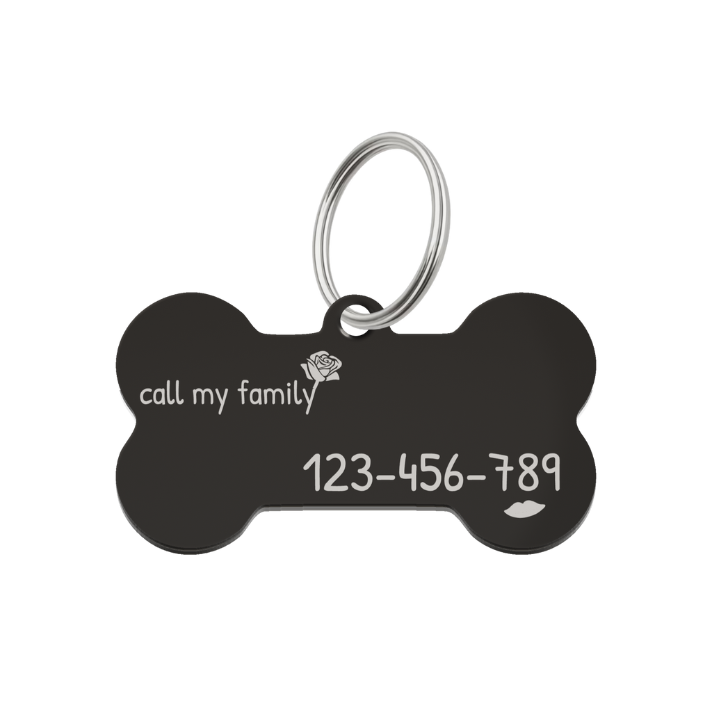 Midnight Charm Pet Tag Template