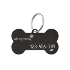 Midnight Charm Pet Tag Template