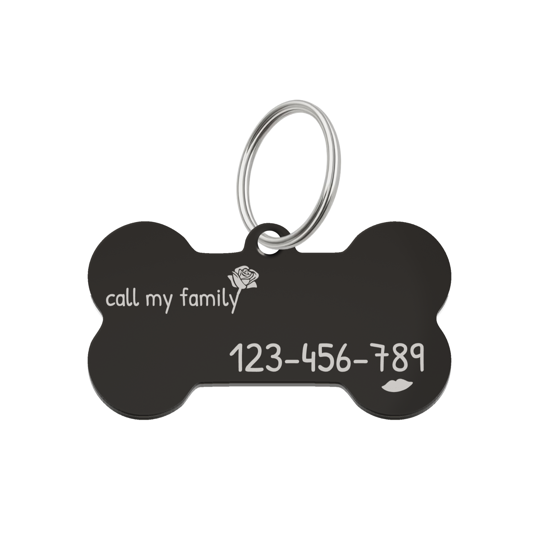 Midnight Charm Pet Tag Template