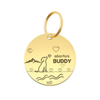 Adventure-Inspired Custom Pet ID Tag – Design Your Own