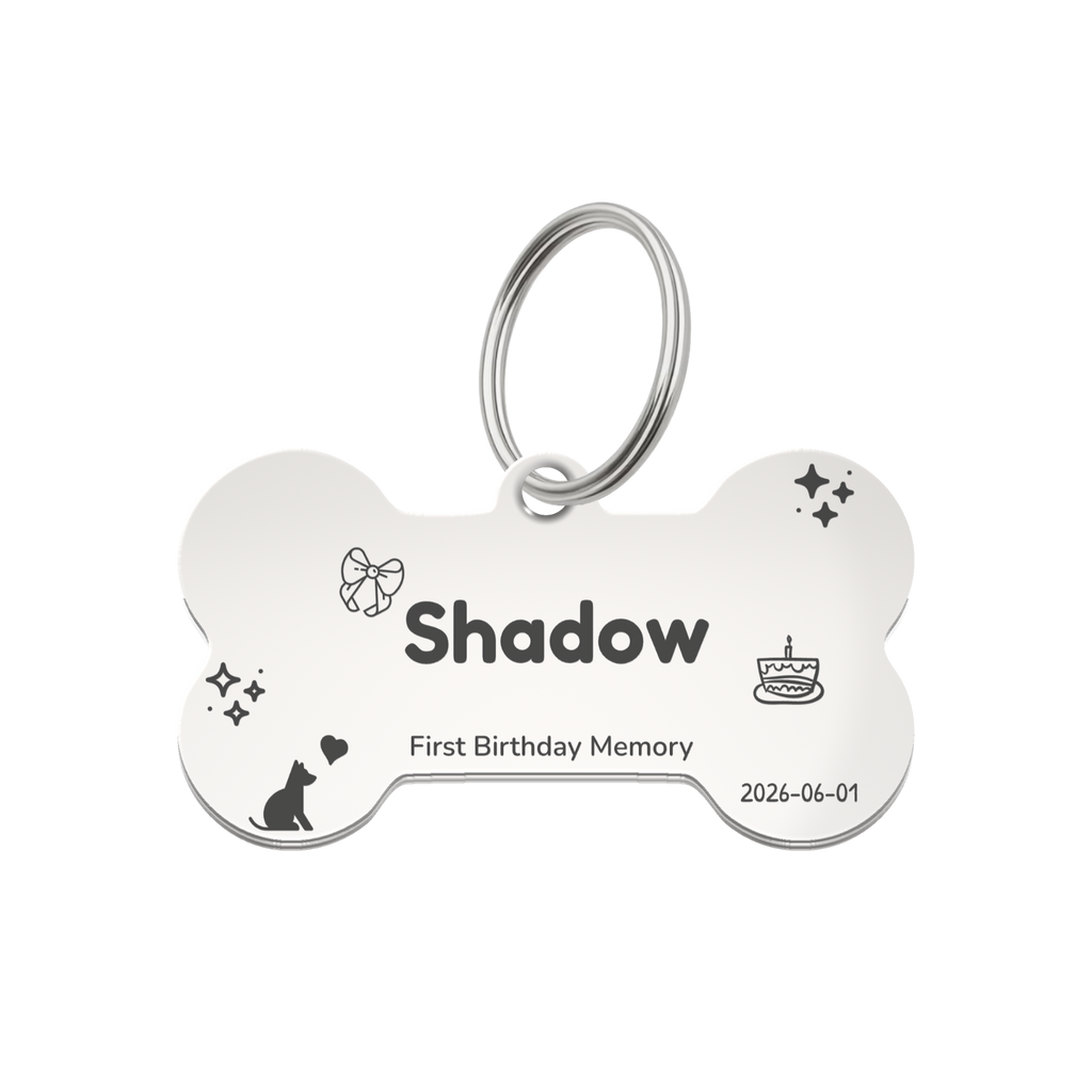 First Birthday Memory Pet Tag Template