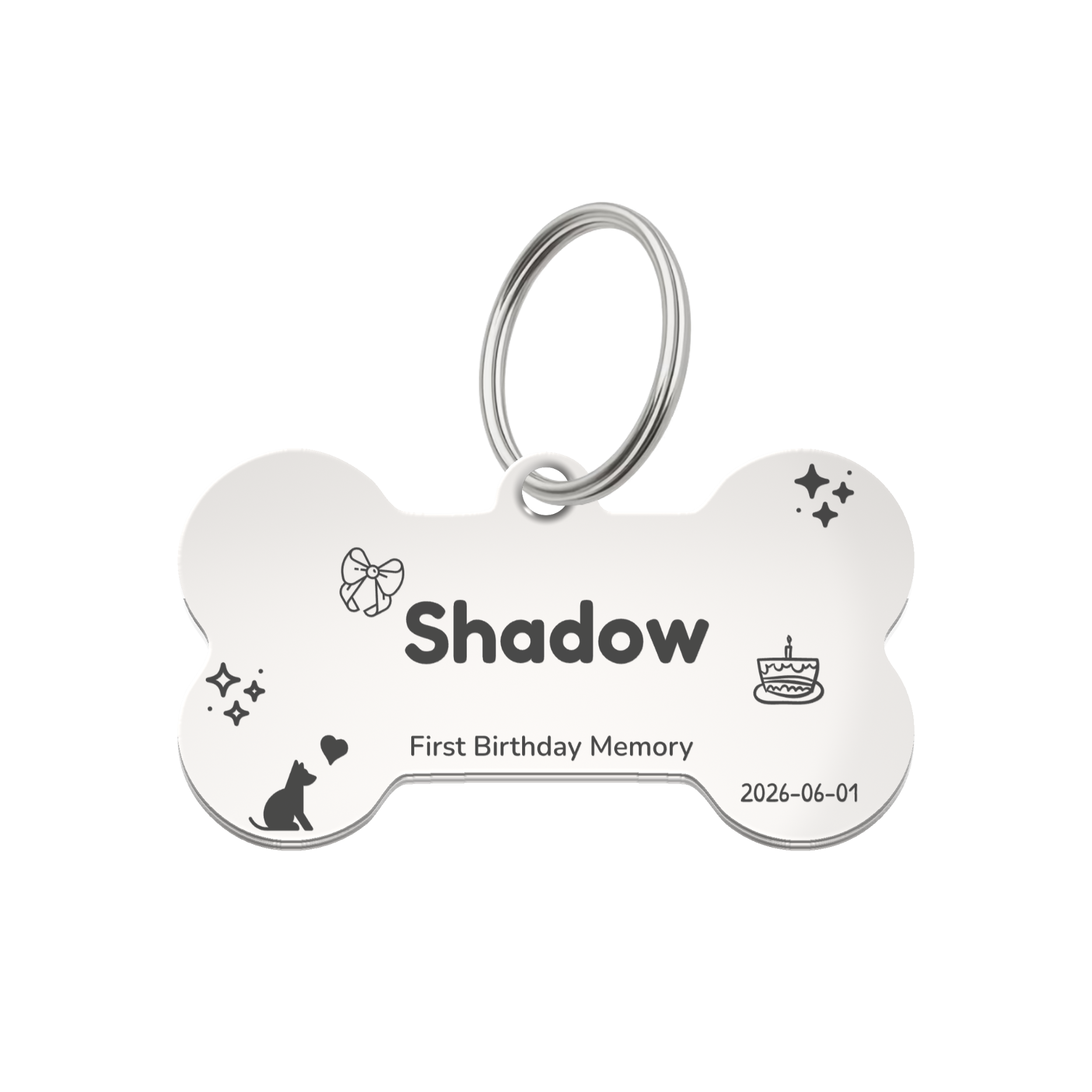 First Birthday Memory Pet Tag Template