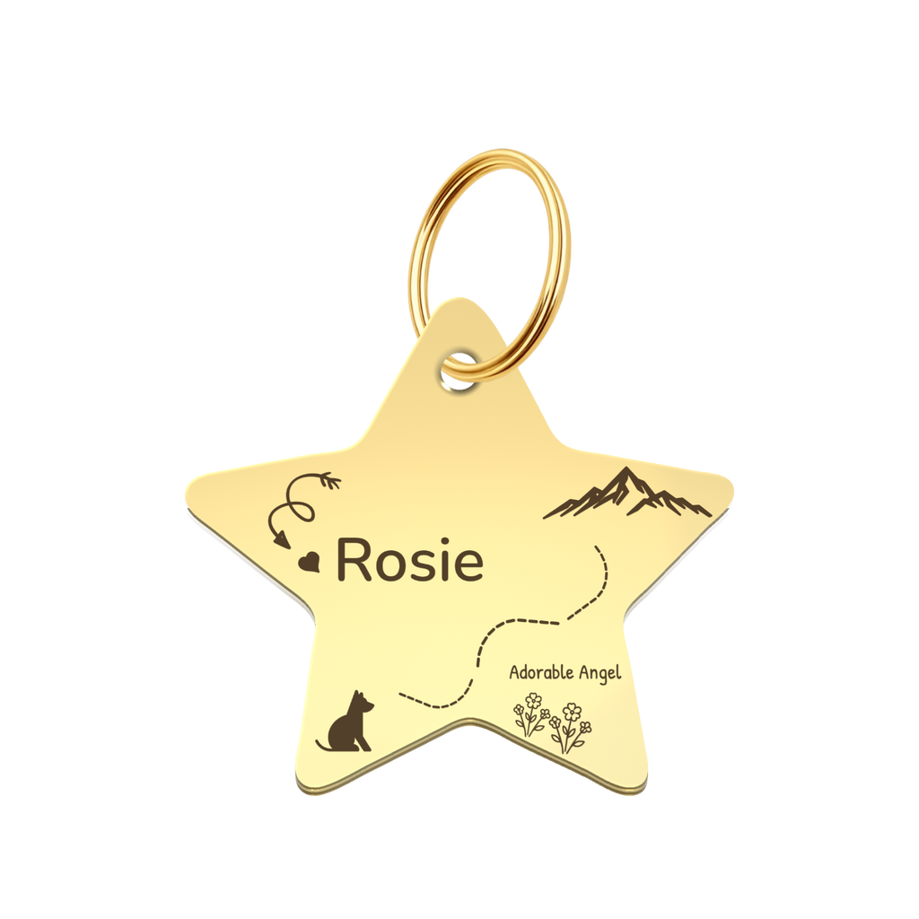 Adorable Angel Pet Tag Template