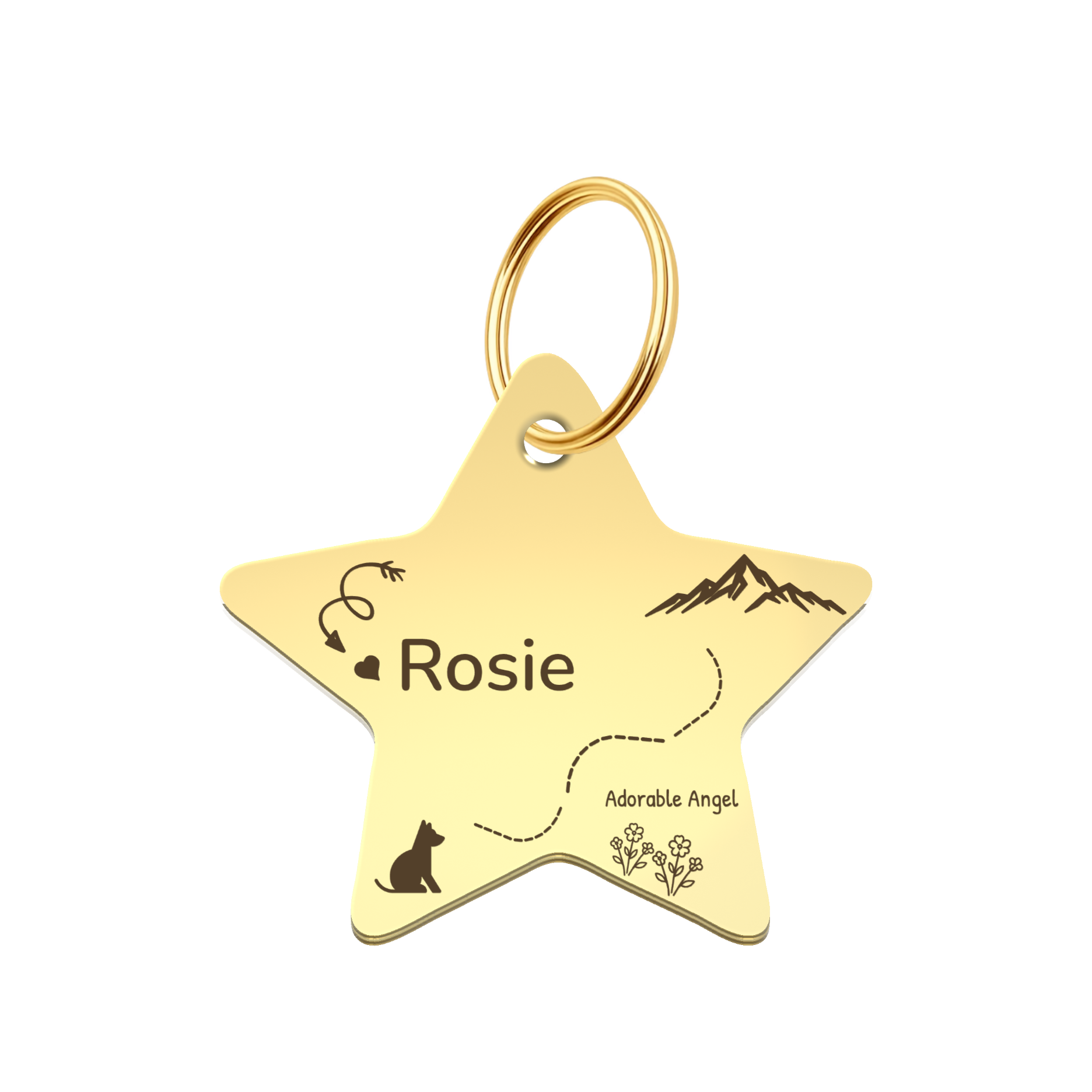 Adorable Angel Pet Tag Template