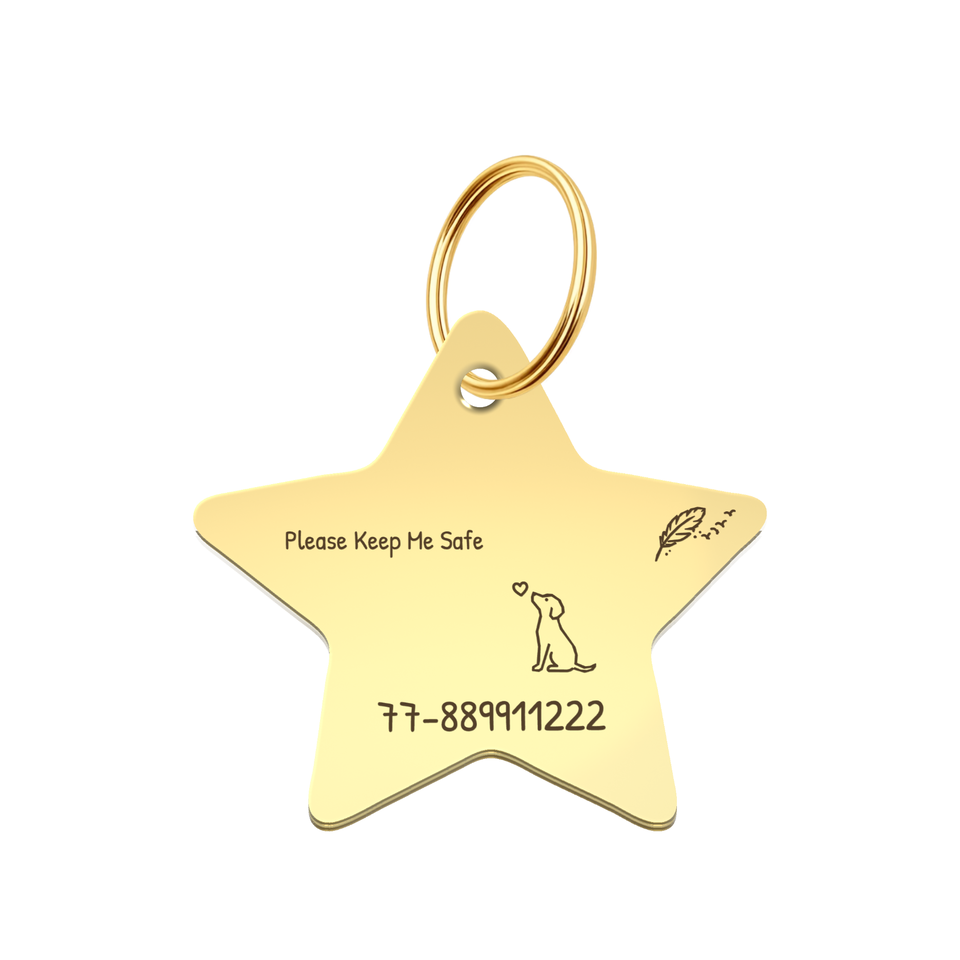 Adorable Angel Pet Tag Template