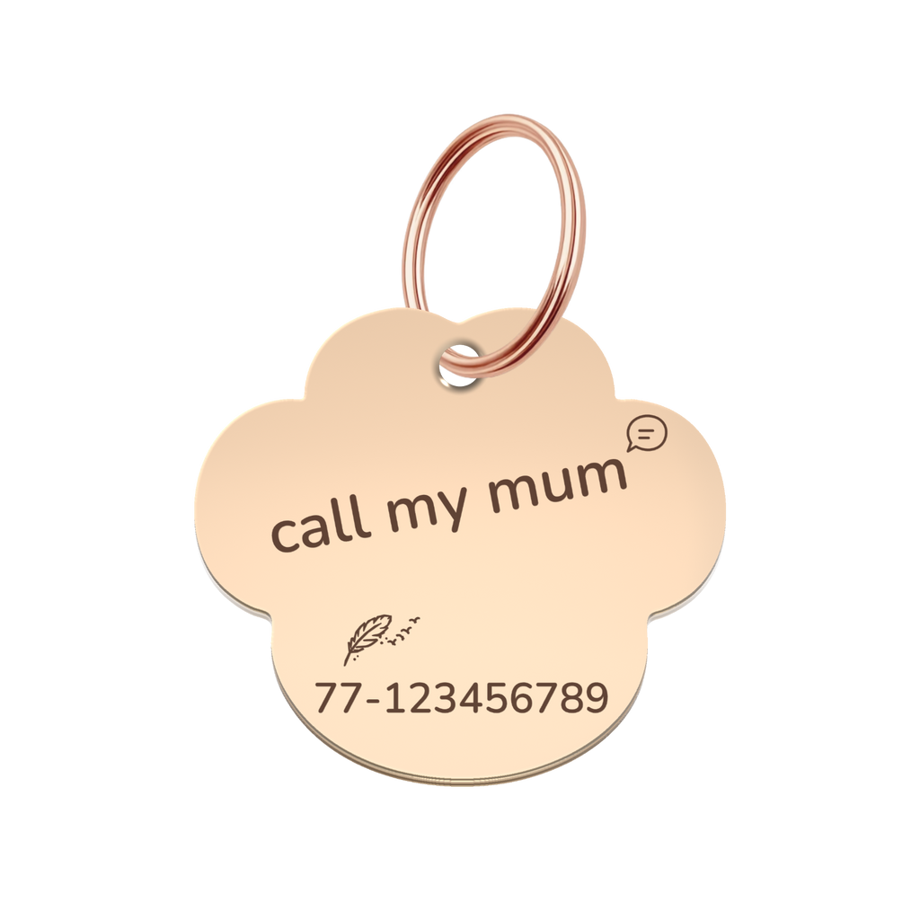 Mountain Trail Pet Tag Template