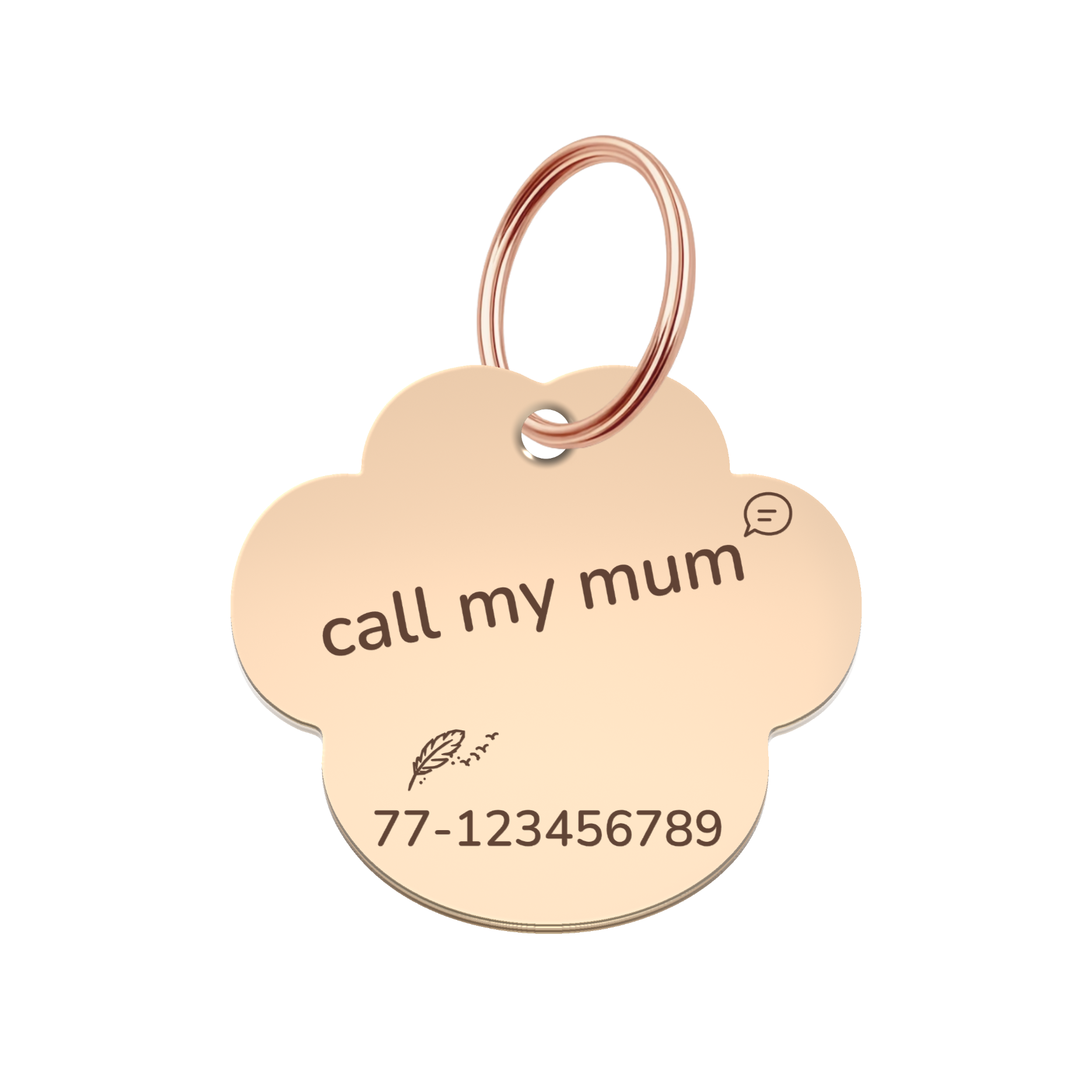 Mountain Trail Pet Tag Template