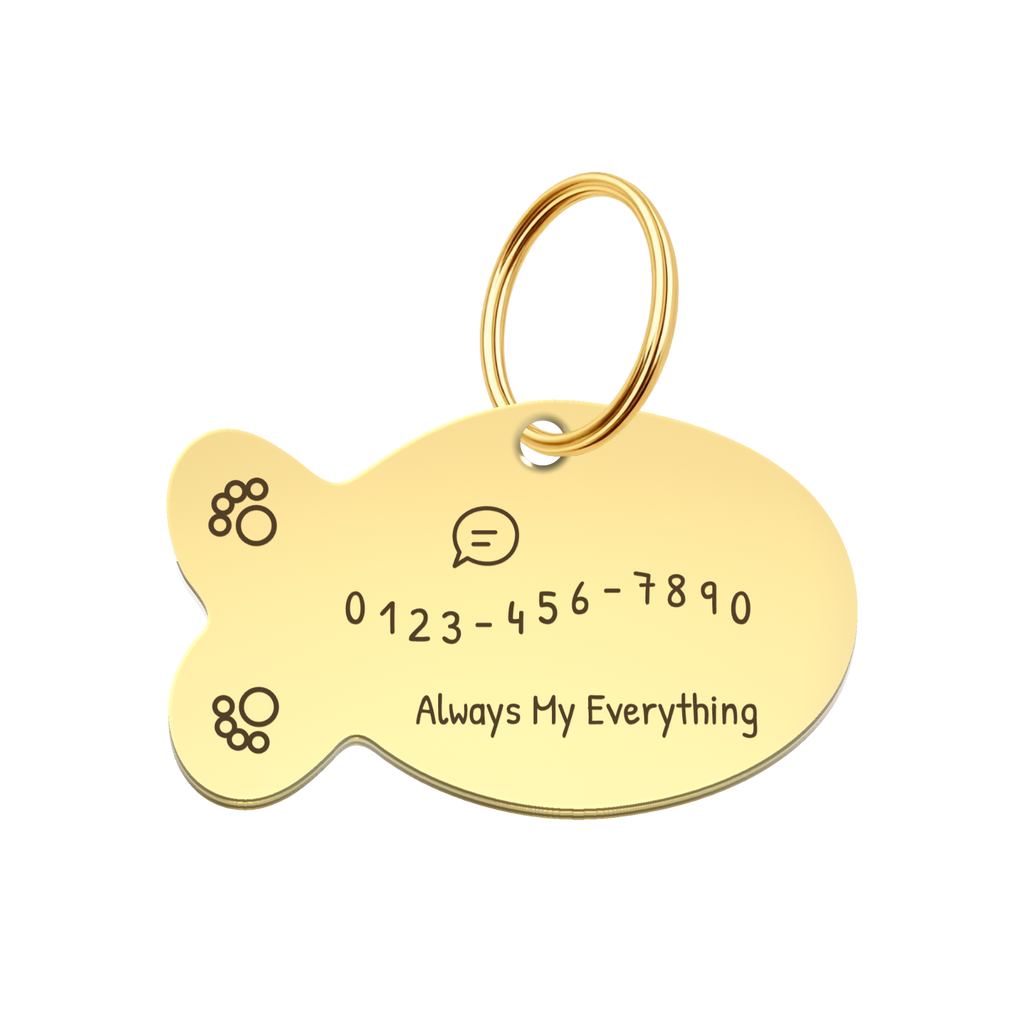 Fish Personalized Pet ID Tag