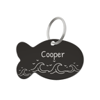 Ocean Waves Pet Tag Template
