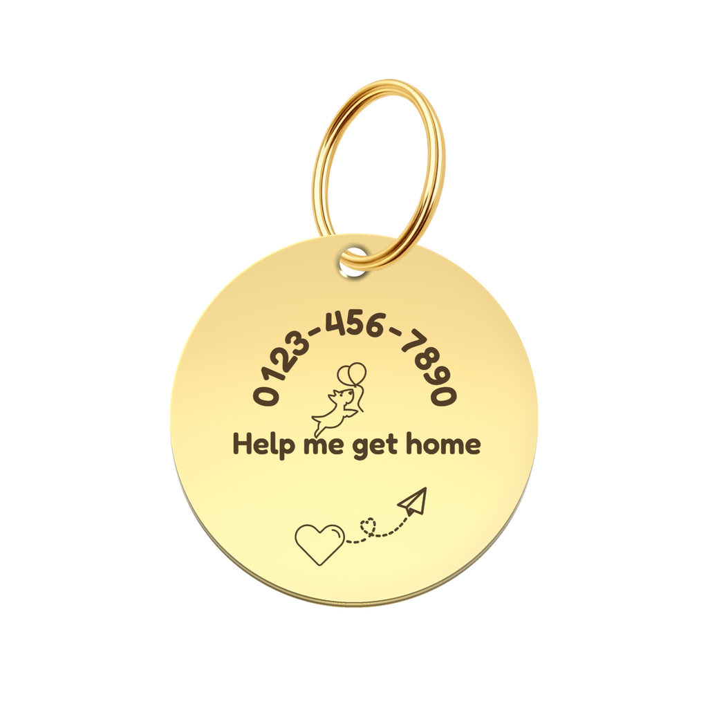 Wherever You Wander Custom Pet ID Tag