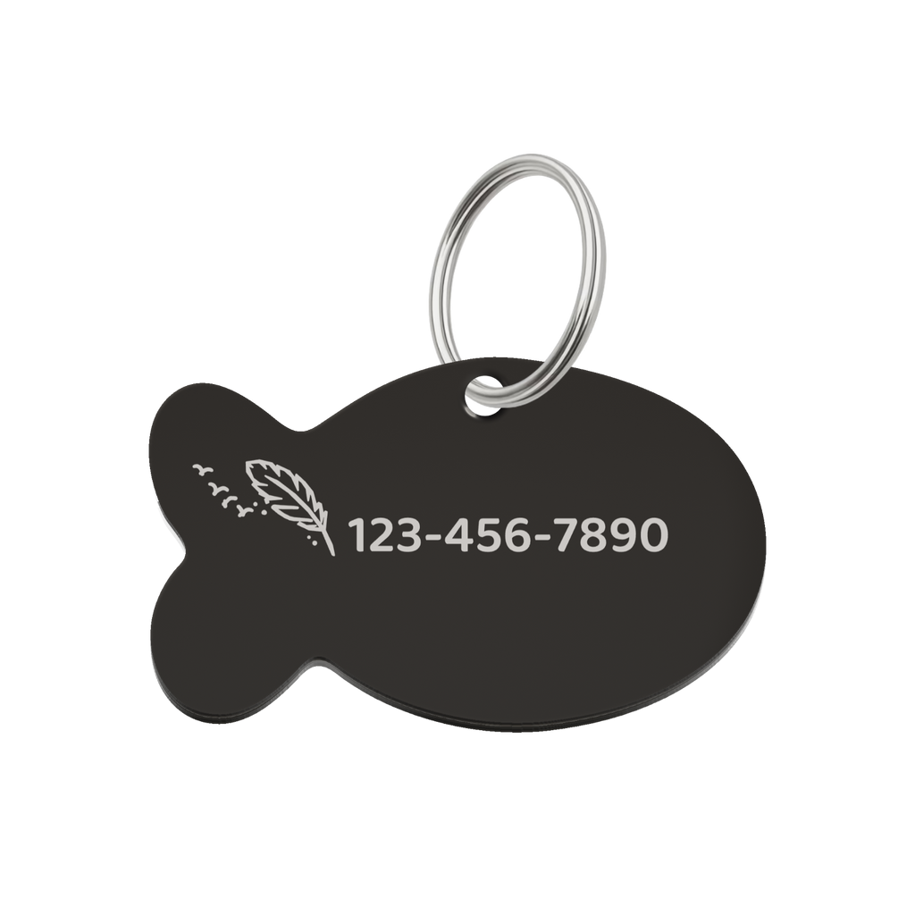 Ocean Waves Pet Tag Template