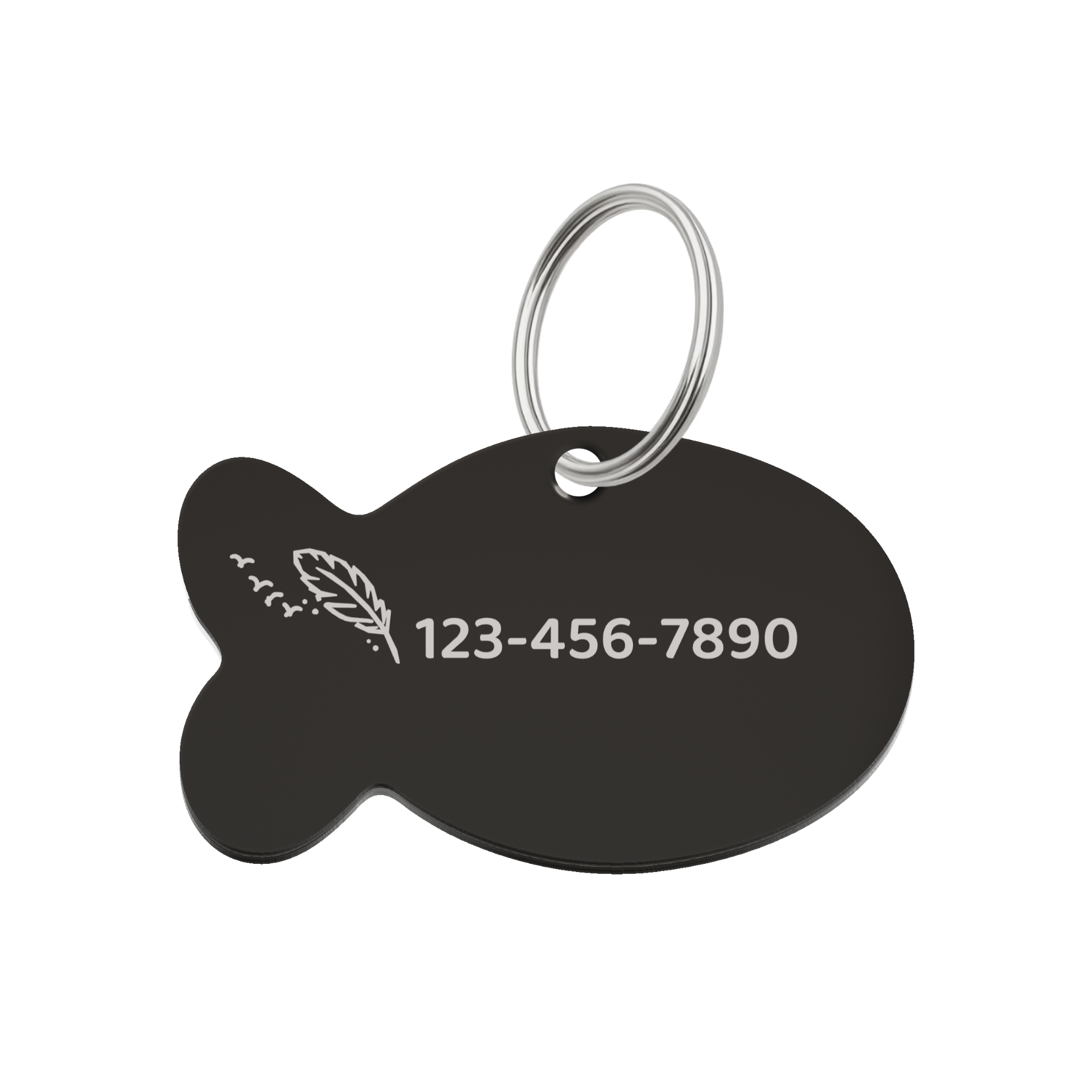 Ocean Waves Pet Tag Template