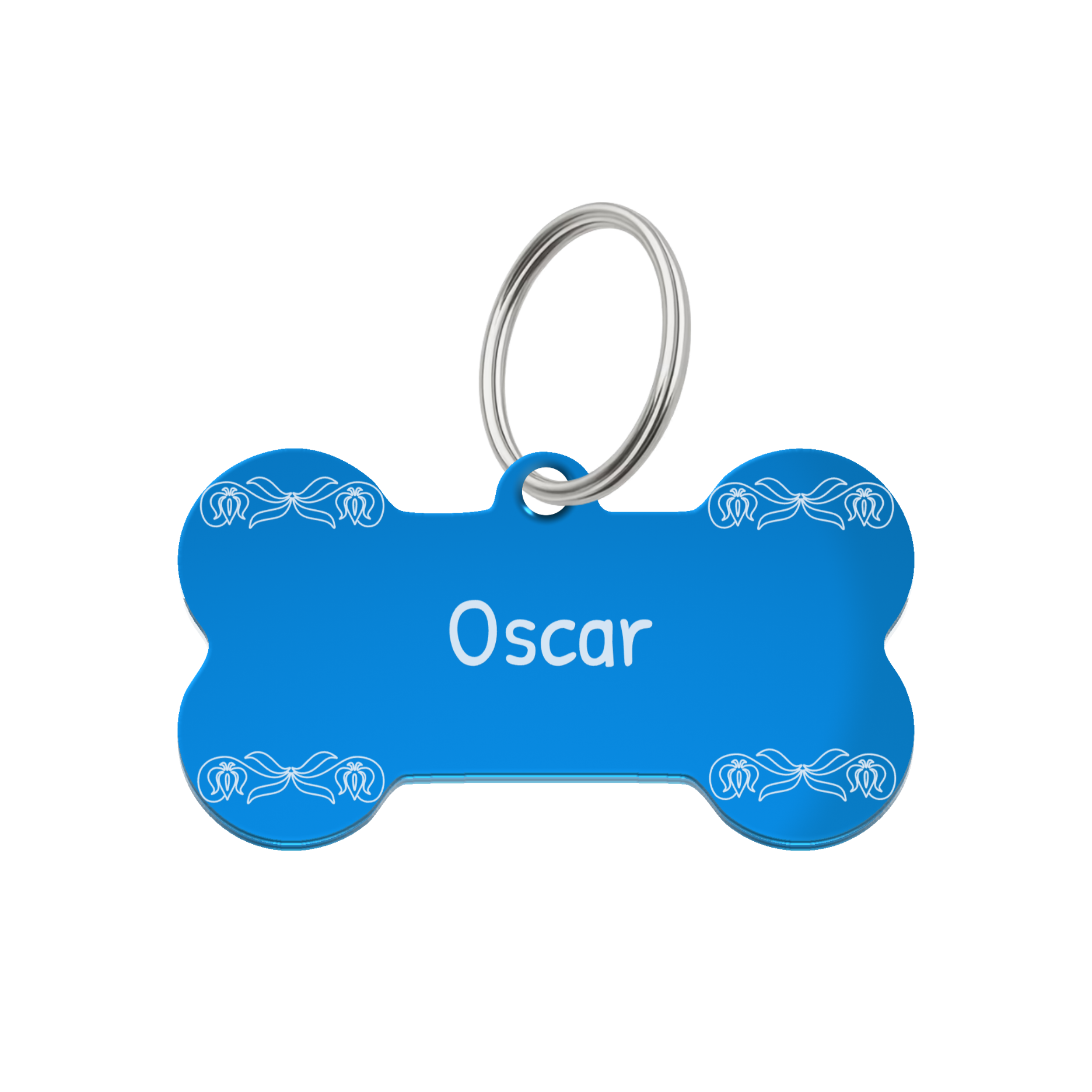 Sky Ribbon Pet Tag Template