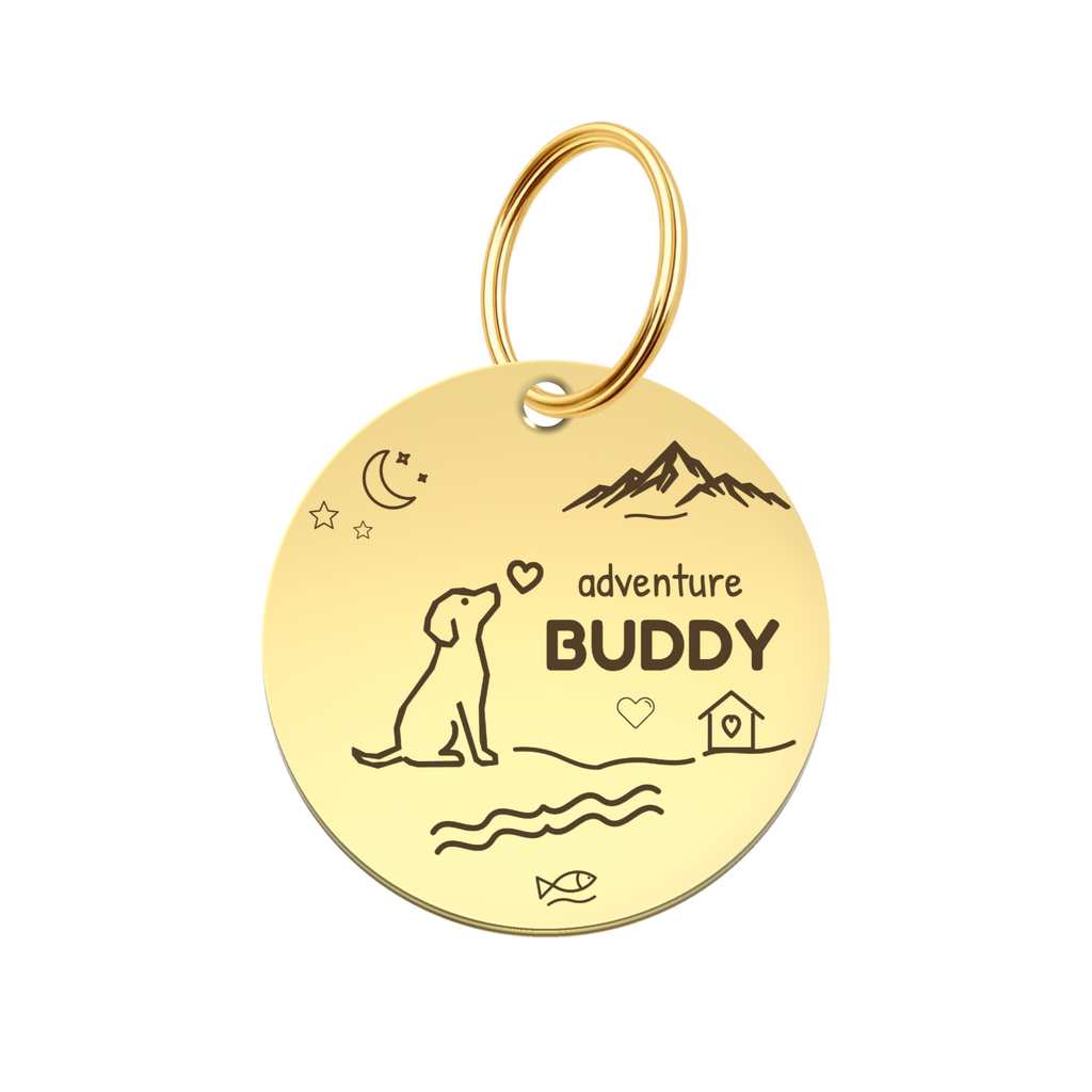 Wherever You Wander Custom Pet ID Tag