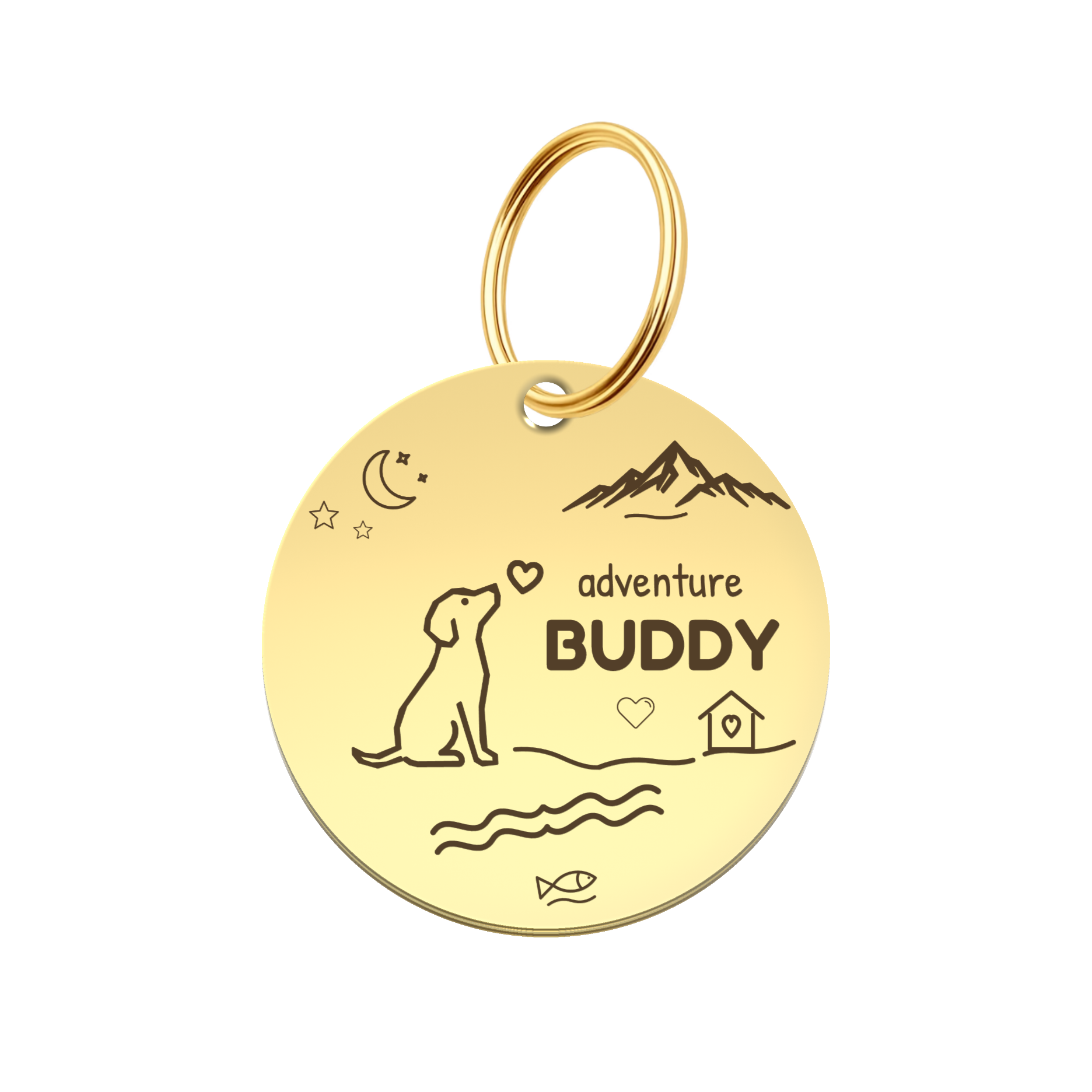 Personalized Adventure Pet ID Tag