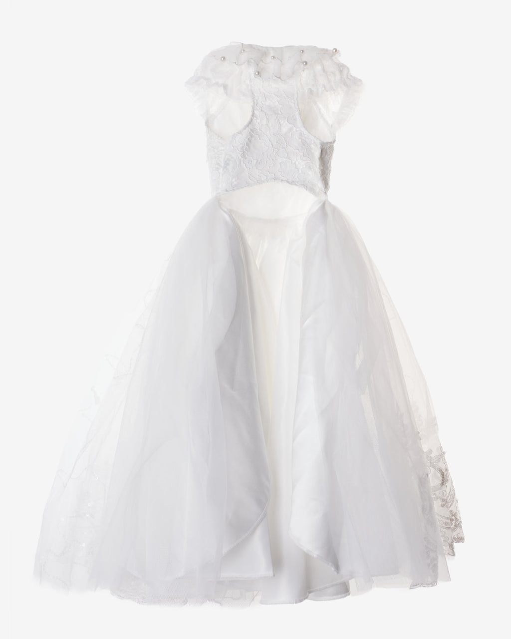 White Lace Tulle Dog & Cat Wedding Dress