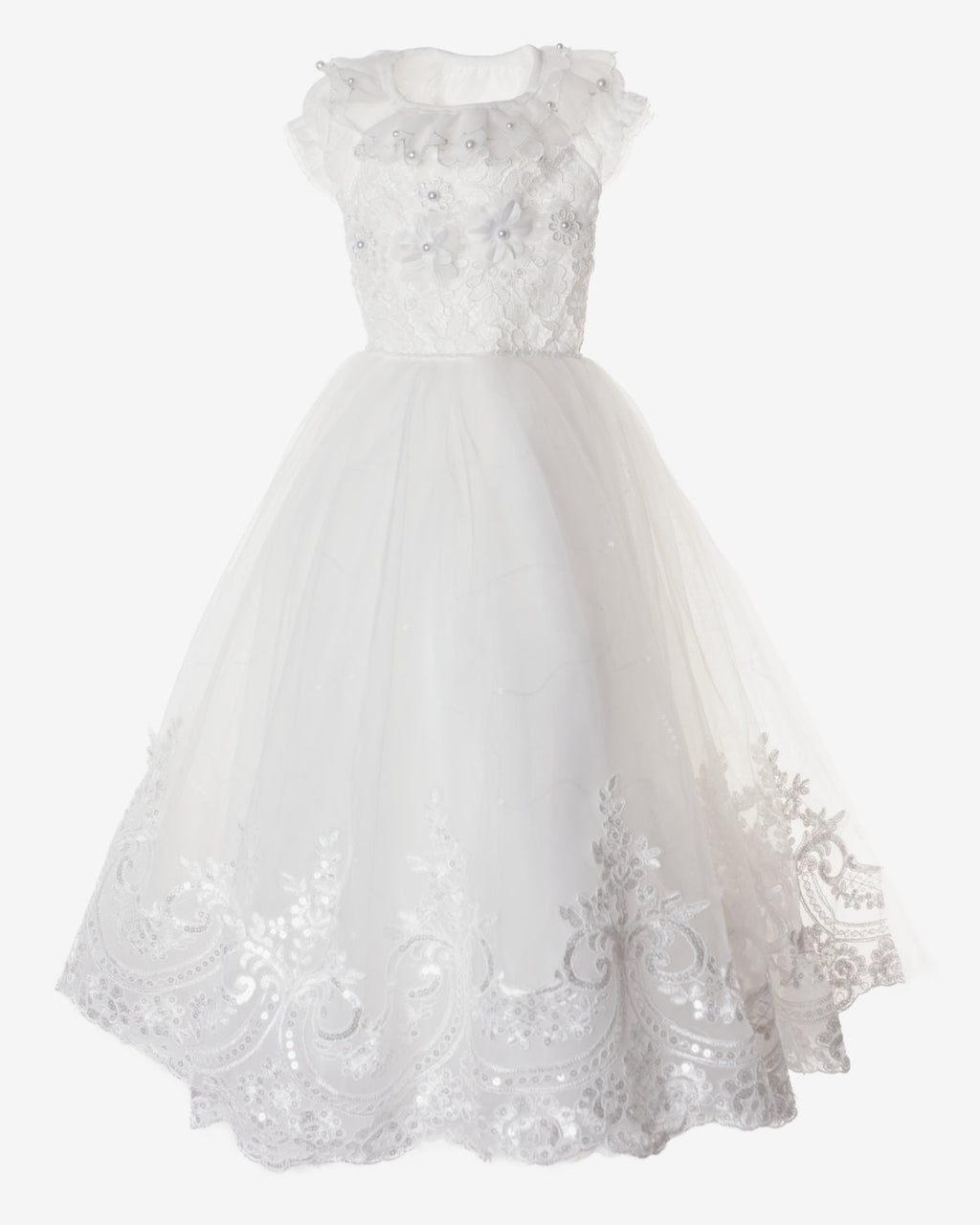 White Lace Tulle Dog & Cat Wedding Dress