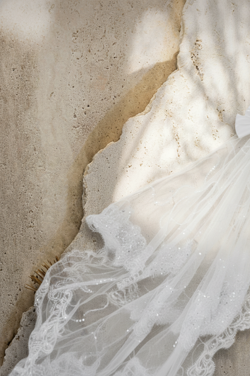 White Lace Trim Dog & Cat Wedding Veil – Lightweight Bow Bridal Headpiece