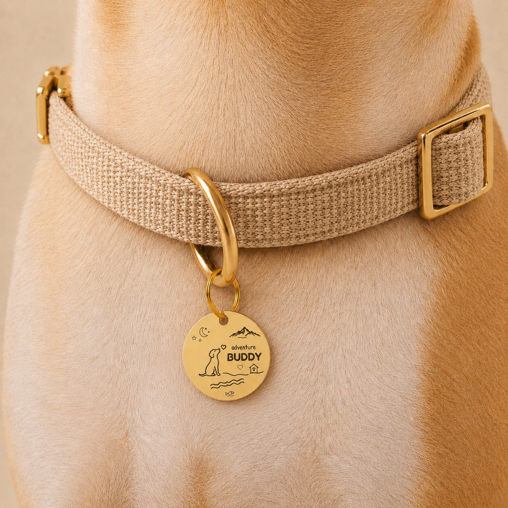 Wherever You Wander Custom Pet ID Tag