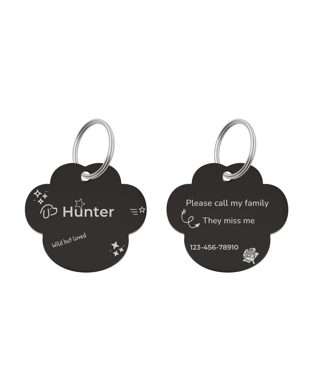 Wild at Heart Pet Tag Template