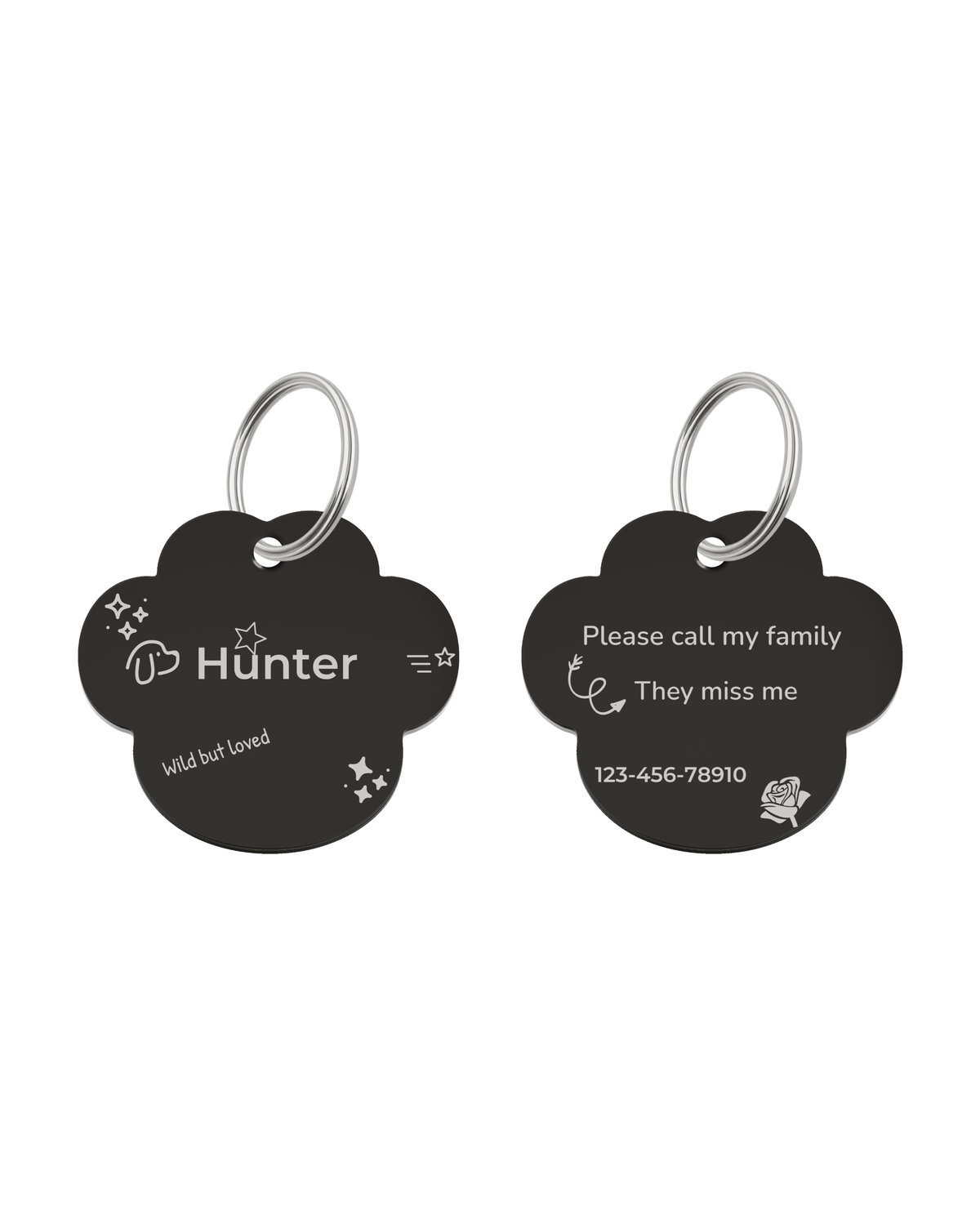Wild at Heart Pet Tag Template
