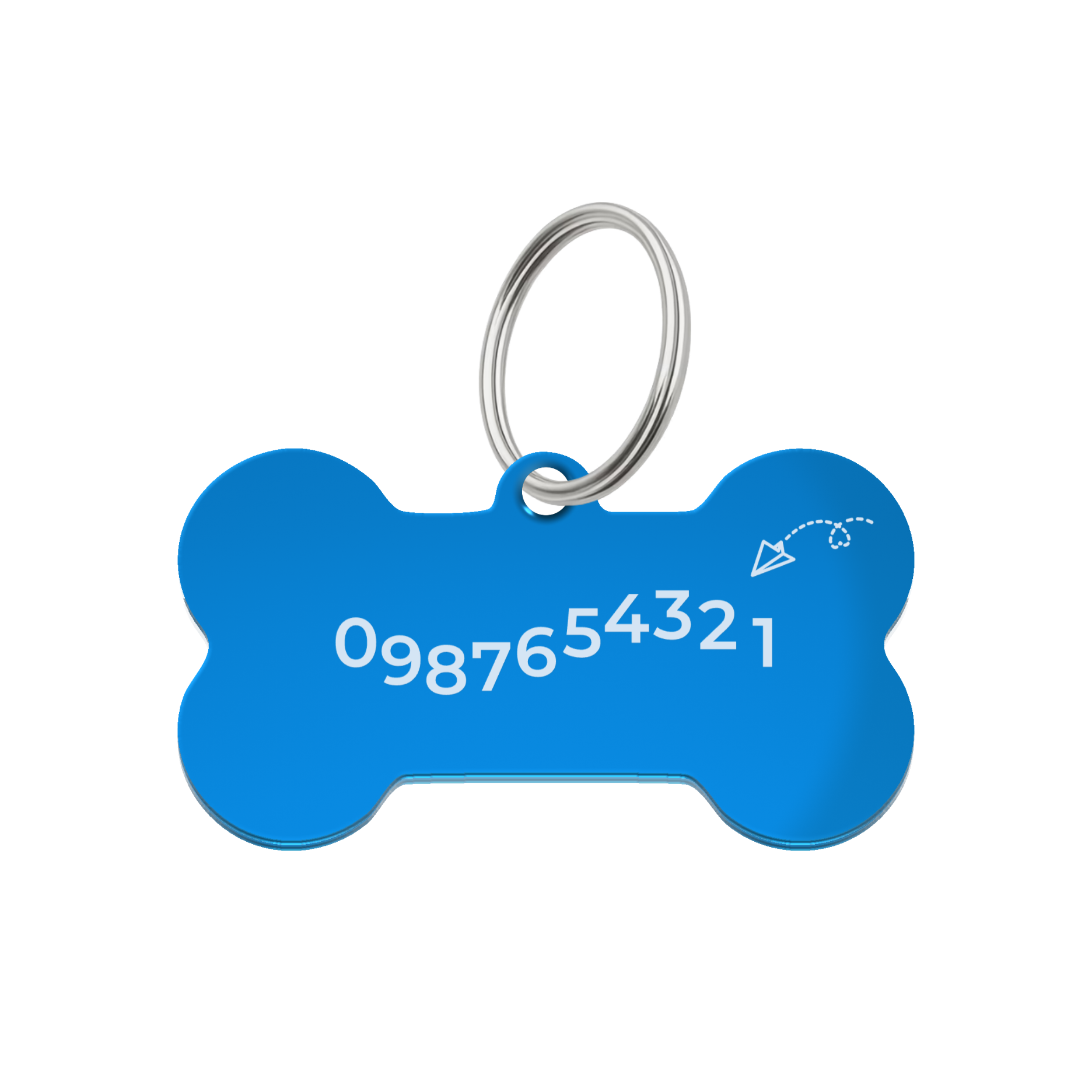 Sky Ribbon Pet Tag Template