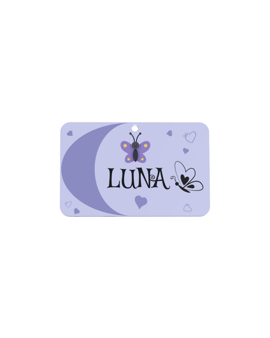 Rectangle Tag: Moonlit Wishes