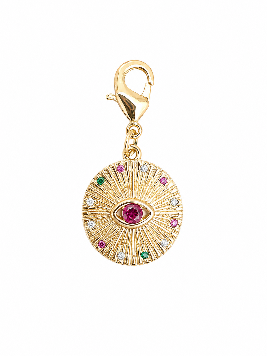 Gold Evil Eye Pet Collar Charm