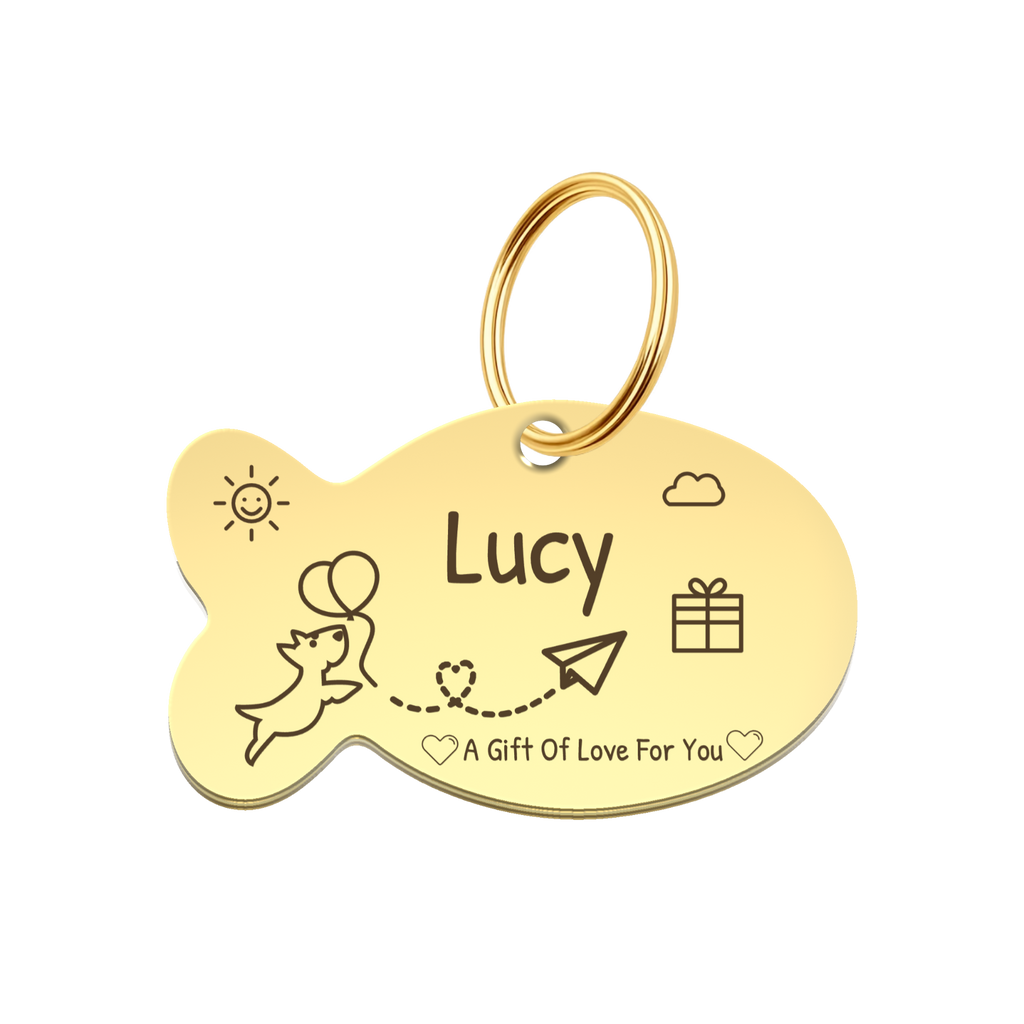 Fish Personalized Pet ID Tag