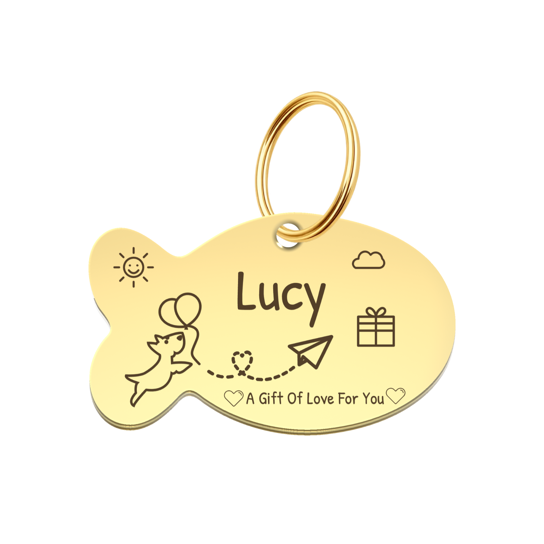 Fish Personalized Pet ID Tag