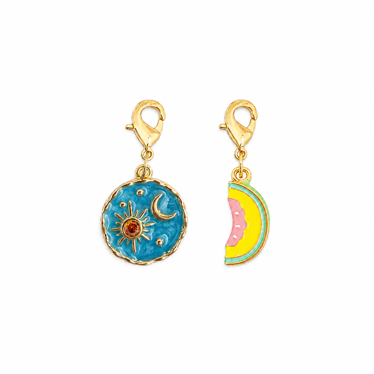 Sun &amp; Watermelon Charm Set