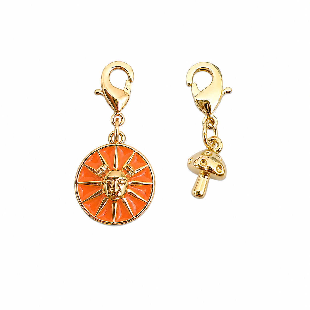 Sun & Mushroom Charm Set