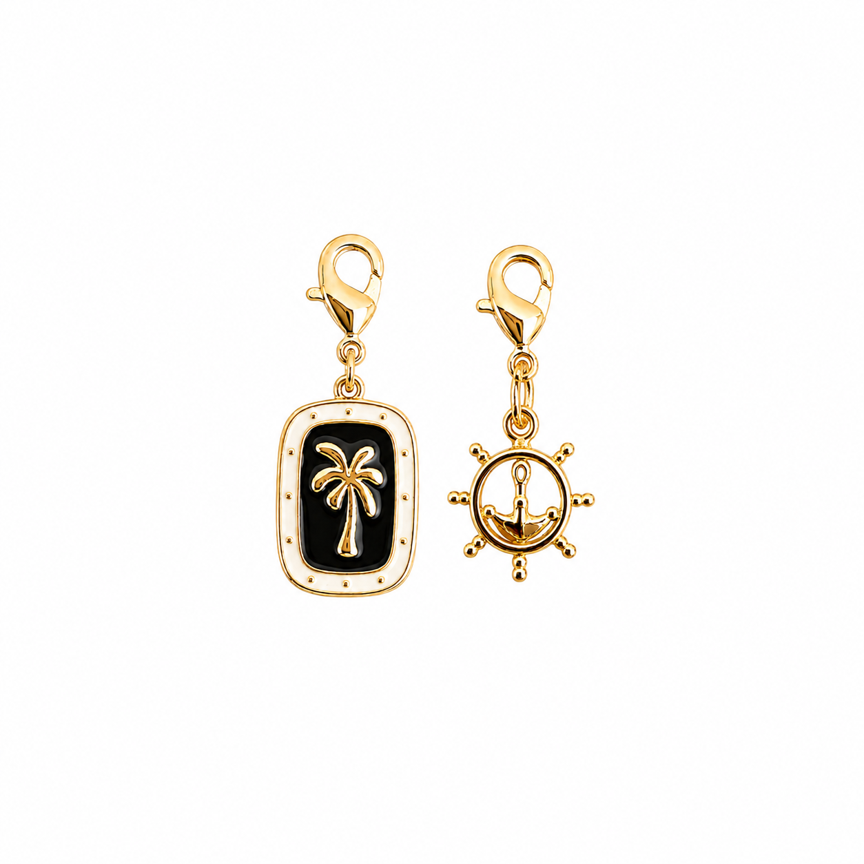 Palm Coast & Anchor Charm Set